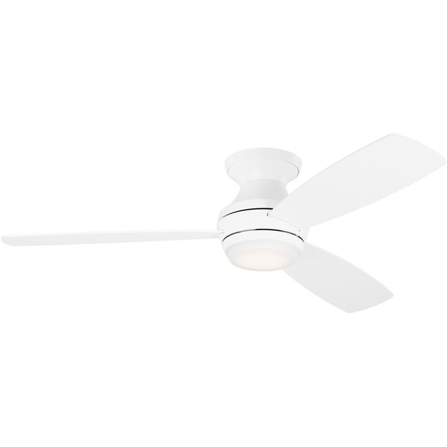 Ikon Hugger Ceiling Fan with Color Select Light by Visual Comfort Fan