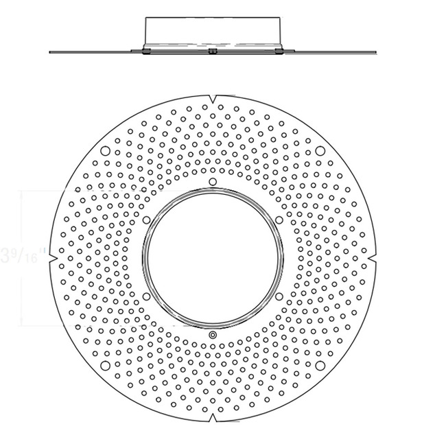 ECO 3IN Round Flangeless Mud-In Plate by CSL