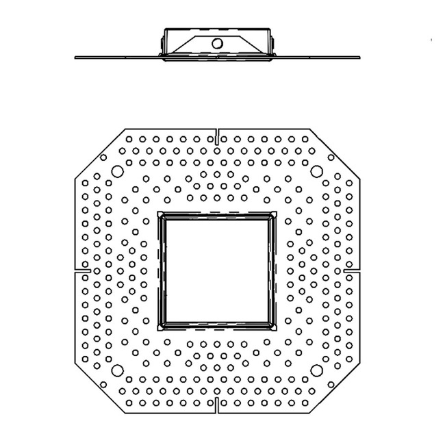 ECO 1IN Square Flangeless Mud-In Plate by CSL