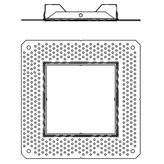 ECO 5IN Square Flangeless Mud-In Plate by CSL