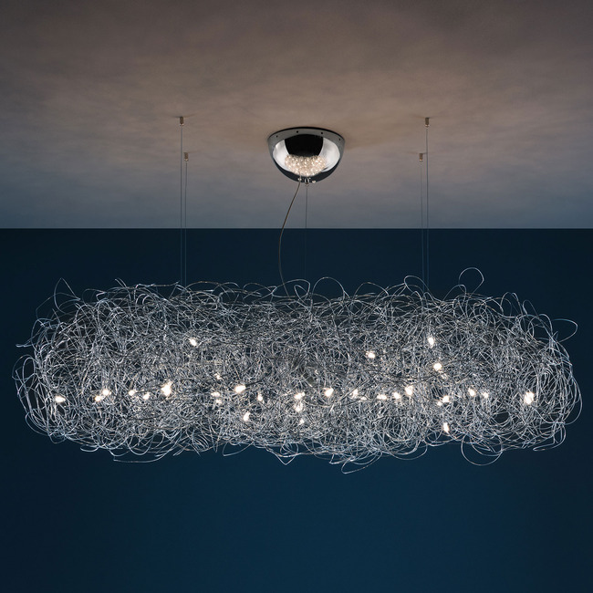 Fil de Fer Nuvola Linear Pendant by Catellani & Smith