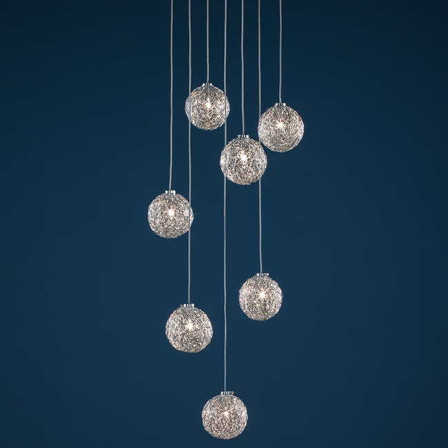 Sweet Light Round Multi-Light Pendant by Catellani & Smith