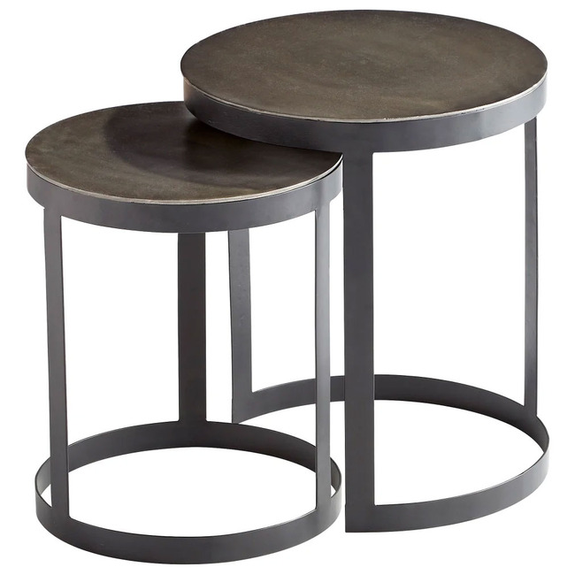 Monocroma Nesting Side Table Set of 2 by Cyan Designs