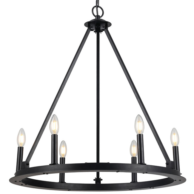 Colby Candlelight Chandelier by Dainolite