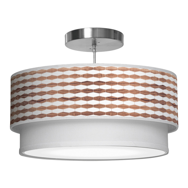 Weave Double Tiered Pendant by Jef Designs