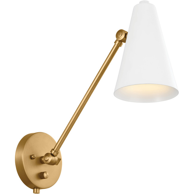 Sylvia Swing Arm Wall Sconce by Kichler