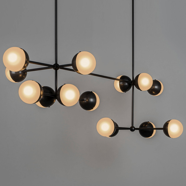 Molecule Linear Chandelier by Schwung Home