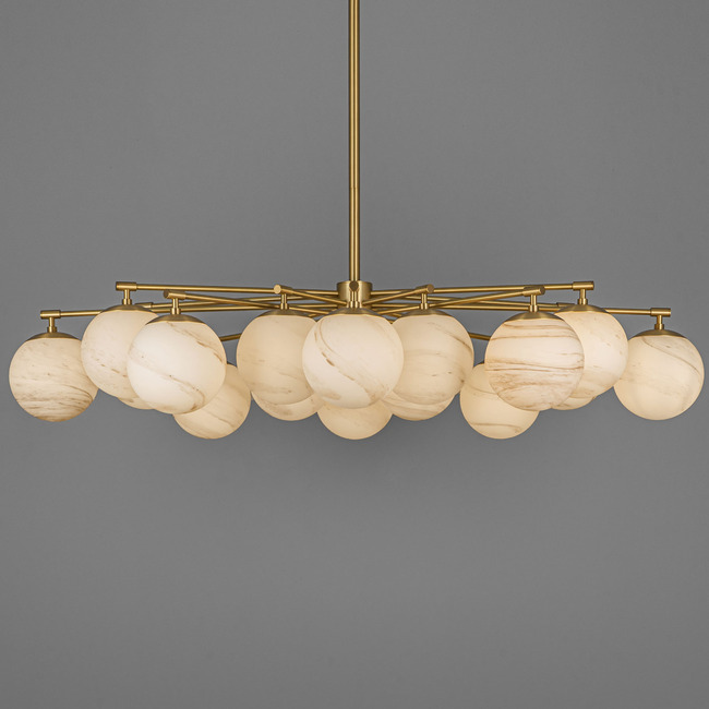 Orion Oval Chandelier by Schwung Home