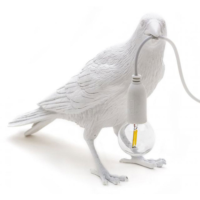 Bird Waiting Table Lamp by Seletti