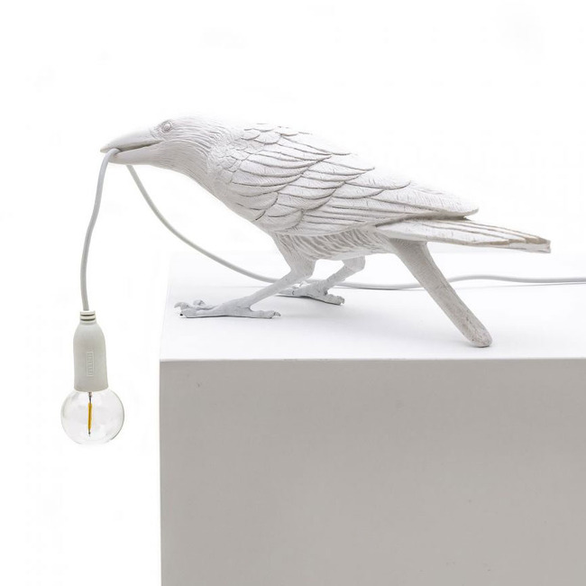 Bird Playing Table Lamp by Seletti