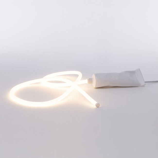 Toothpaste Glow Portable Table Lamp by Seletti