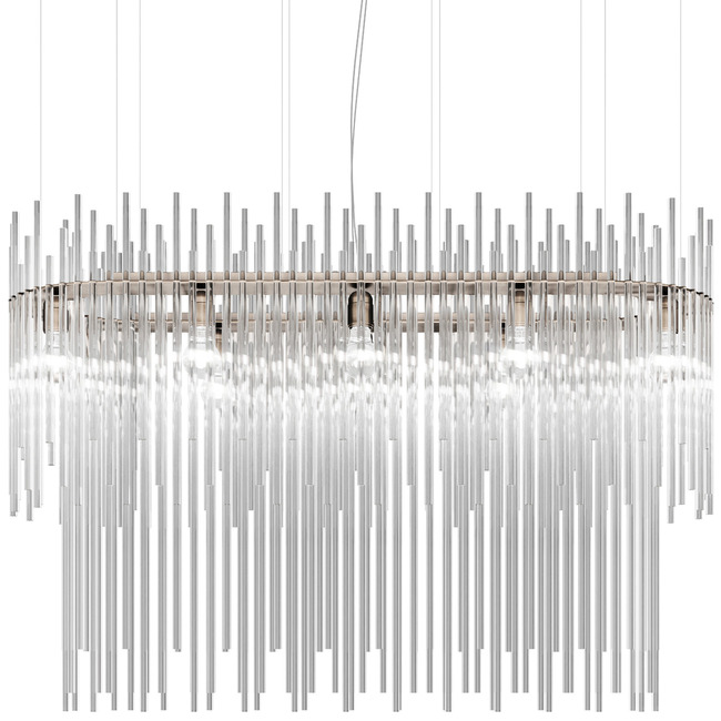 Diadema Two-Tier Linear Pendant by Vistosi