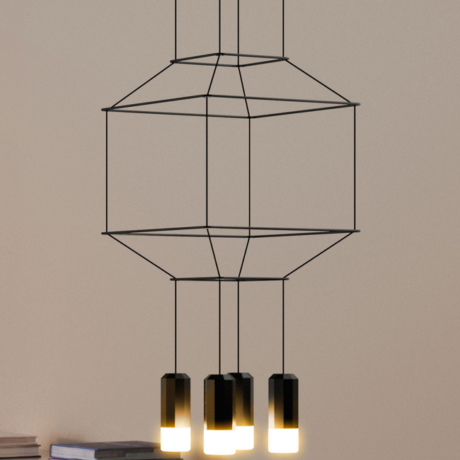 Wireflow Square Pendant by Vibia