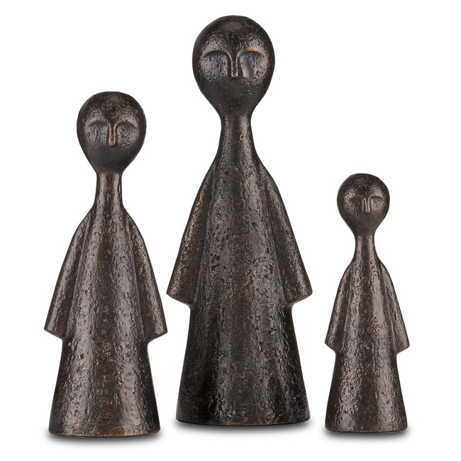 Ganav Figure Set of 3 by Currey and Company