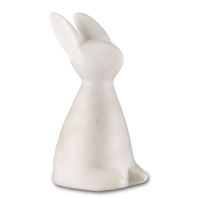 Marble Rabbit Sculpture by Currey and Company