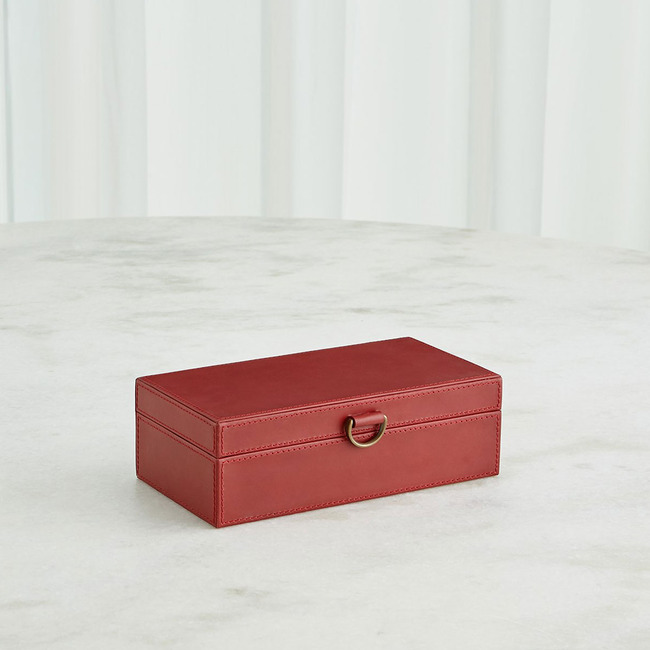 Marbled Leather D Ring Box by Global Views
