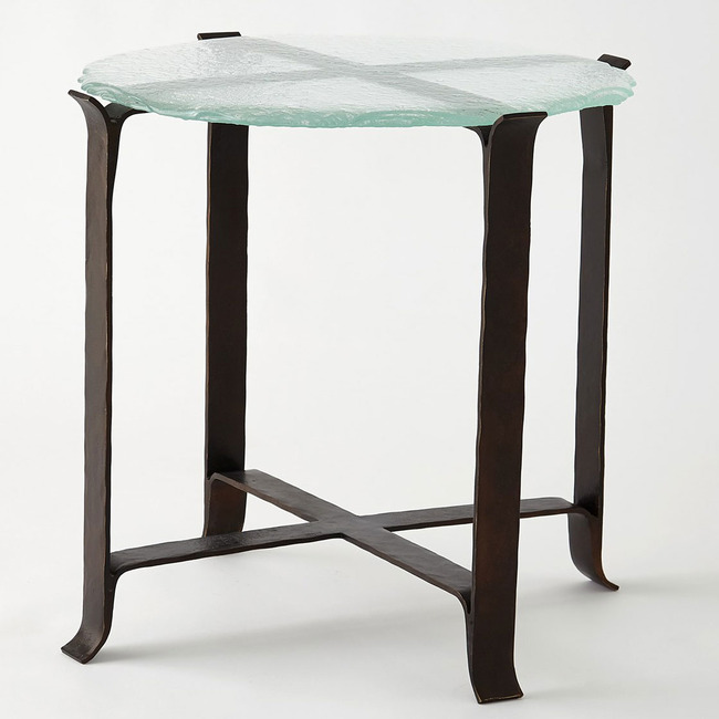 Melting Glass Side Table by Global Views