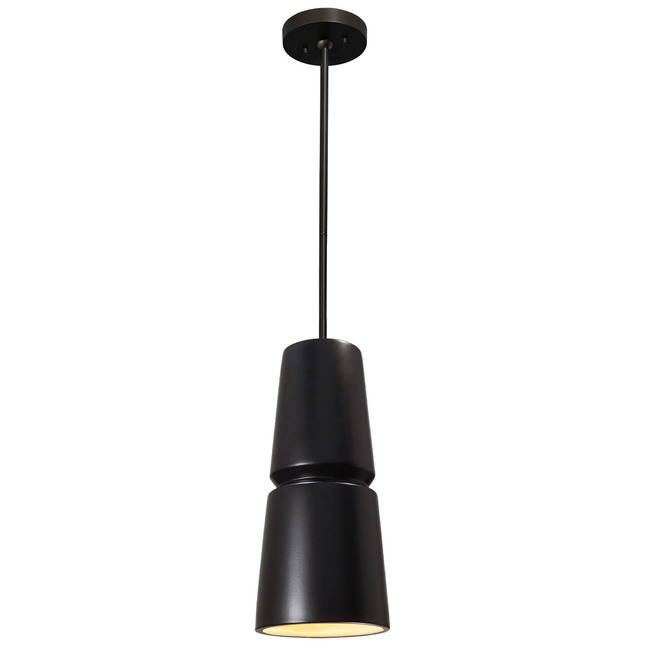 Radiance Cinched Cone Pendant by Justice Design
