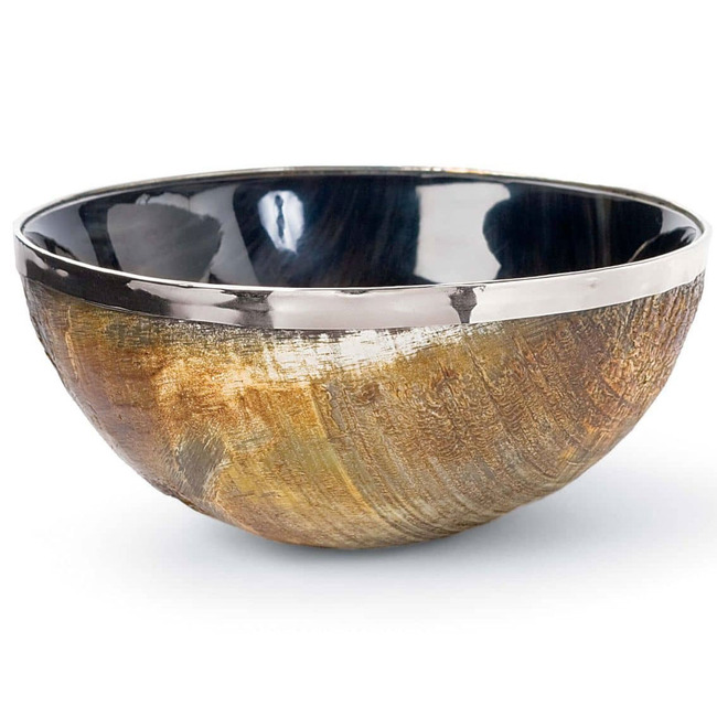 Polished Horn and Brass Bowl by Regina Andrew