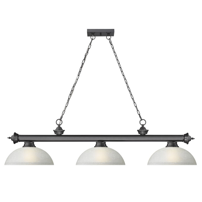 Cordon Linear Pendant with Dome Glass Shade by Z-Lite