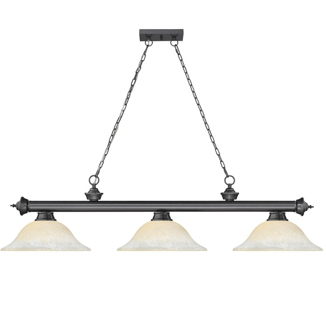 Cordon Linear Pendant with Flared Glass Shade by Z-Lite