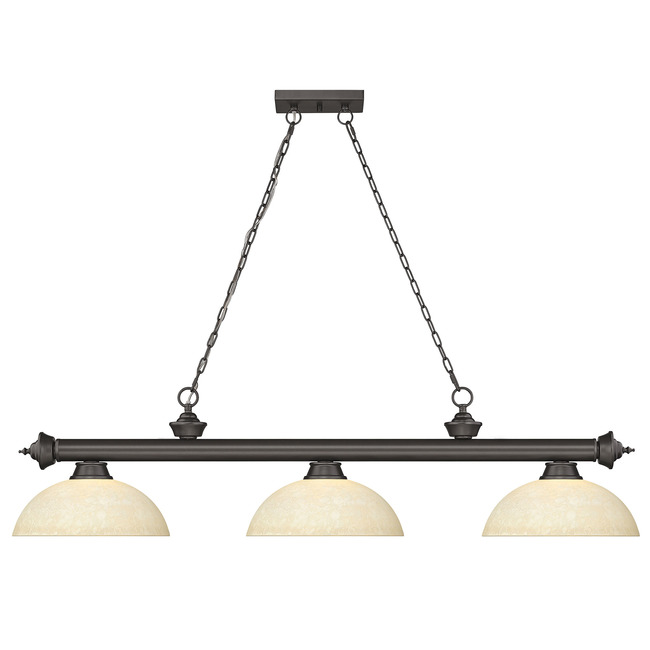 Cordon Linear Pendant with Dome Glass Shade by Z-Lite