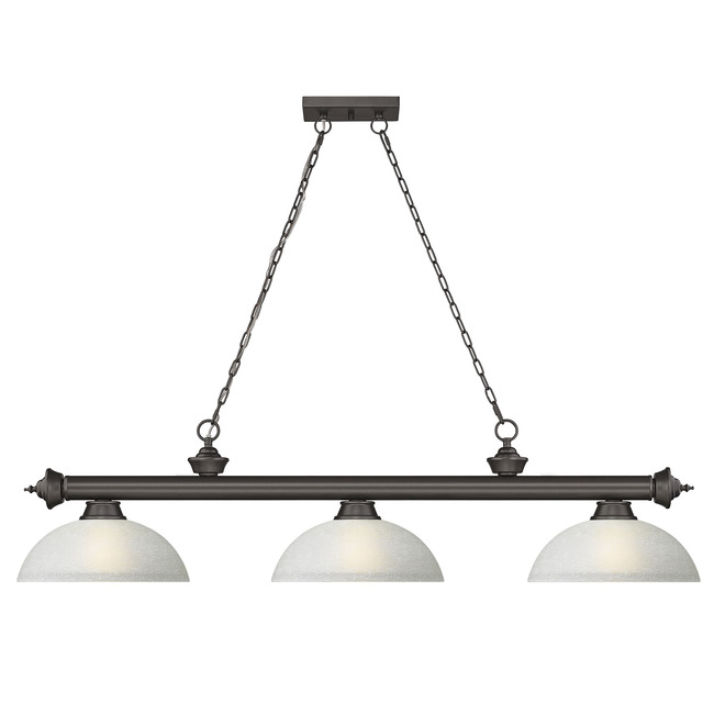 Cordon Linear Pendant with Dome Glass Shade by Z-Lite