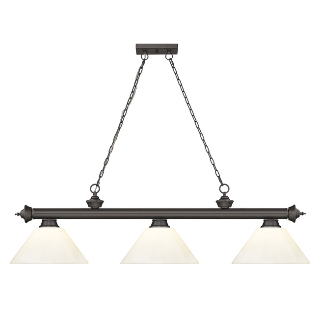Cordon Linear Pendant with Cone Acrylic Shade by Z-Lite