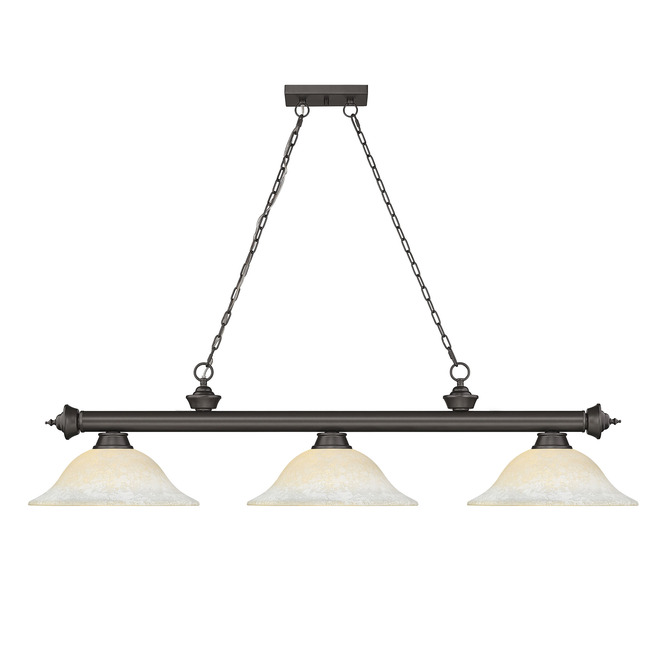 Cordon Linear Pendant with Flared Glass Shade by Z-Lite