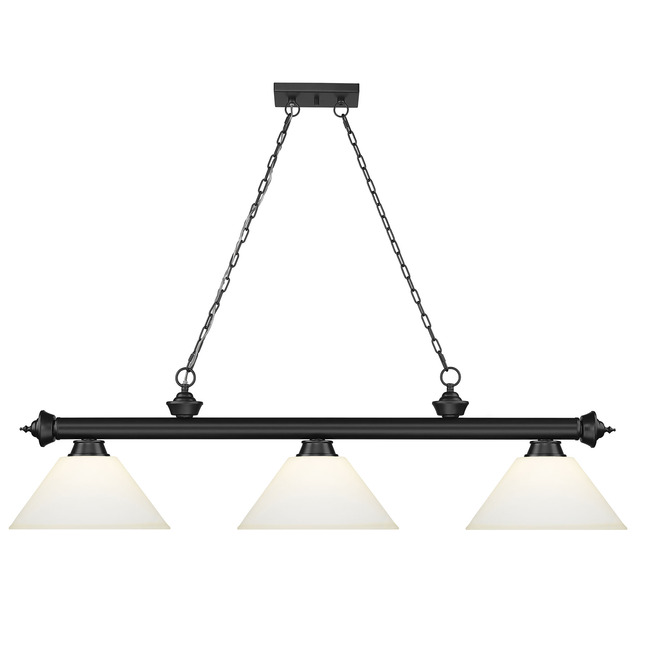 Cordon Linear Pendant with Cone Glass Shade  by Z-Lite