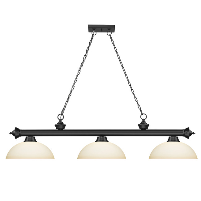 Cordon Linear Pendant with Dome Glass Shade by Z-Lite