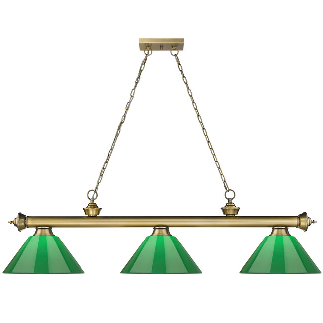 Cordon Linear Pendant with Cone Acrylic Shade by Z-Lite