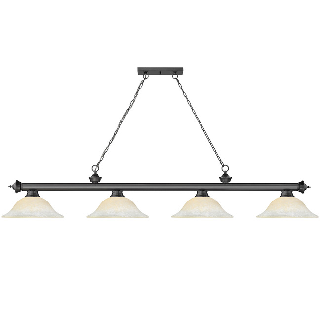 Cordon Linear Pendant with Flared Glass Shade by Z-Lite