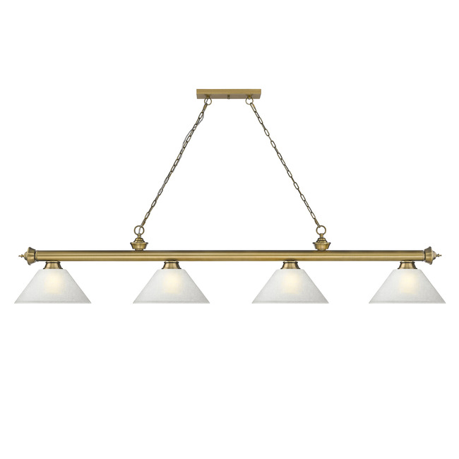 Cordon Linear Pendant with Cone Glass Shade by Z-Lite
