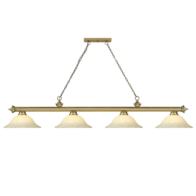 Cordon Linear Pendant with Flared Glass Shade by Z-Lite