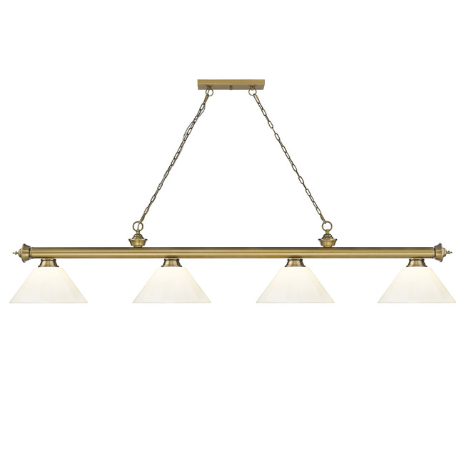 Cordon Linear Pendant with Cone Acrylic Shade by Z-Lite