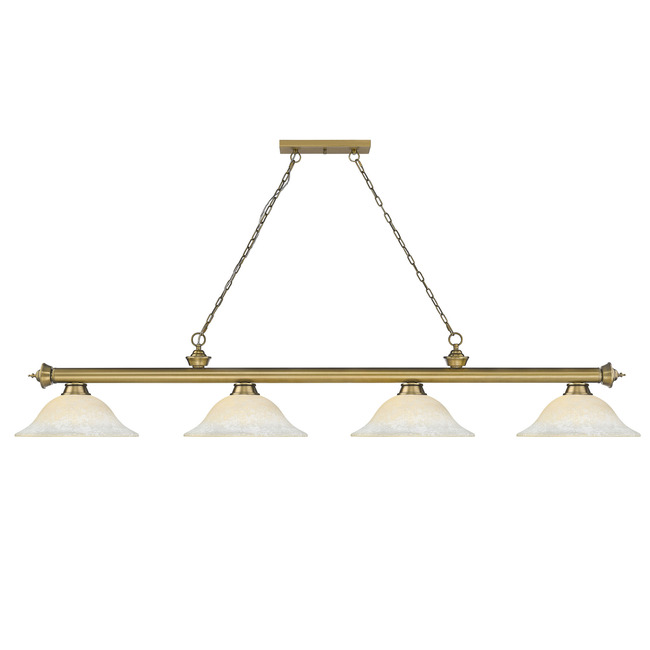 Cordon Linear Pendant with Flared Glass Shade by Z-Lite