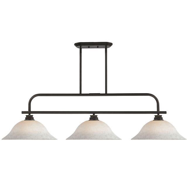 Annora Linear Multi-Light Pendant with Mottle Glass Shades by Z-Lite