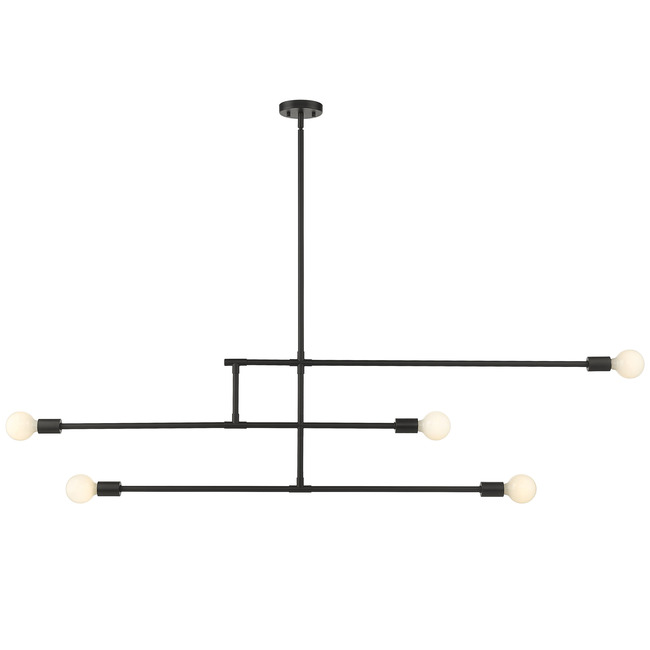 Modernist Triple Linear Chandelier by Z-Lite