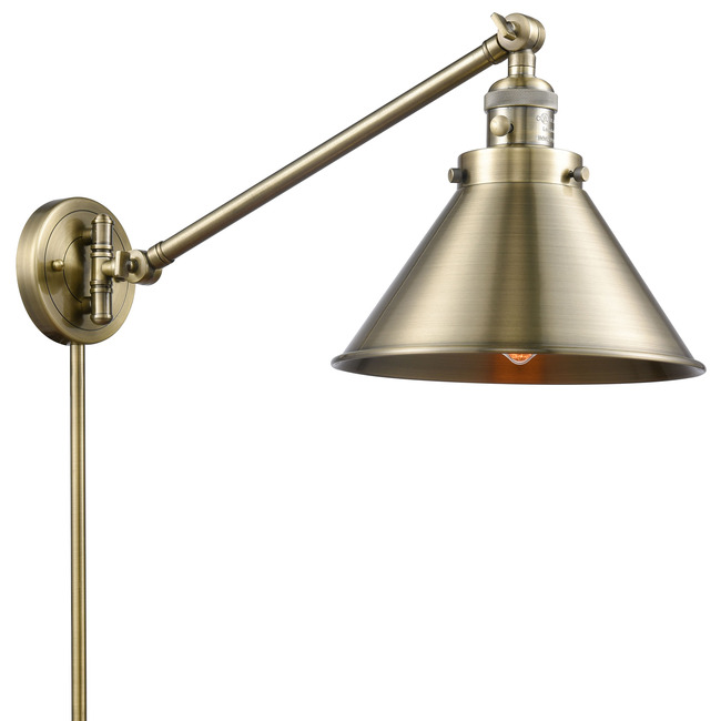 Briarcliff Plug-In Swing Arm Wall Sconce by Innovations Lighting
