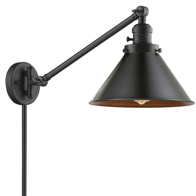 Briarcliff Plug-In Swing Arm Wall Sconce by Innovations Lighting