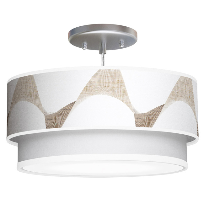 Wave Double Tiered Pendant by Jef Designs