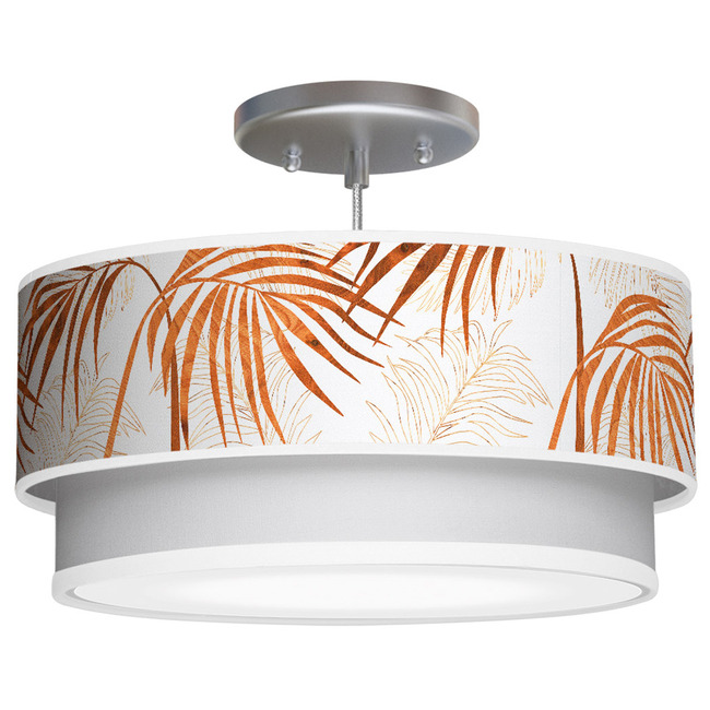 Palm Double Tiered Pendant by Jef Designs