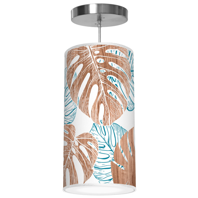 Monstera Column Pendant by Jef Designs