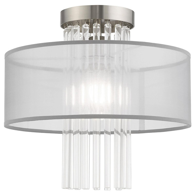 Alexis Grey Semi Flush Mount by Livex Lighting