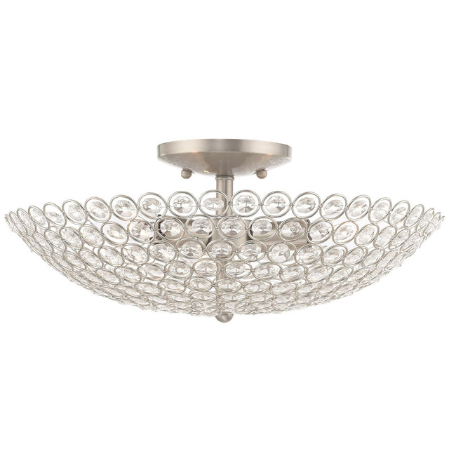 Cassandra Semi Flush Ceiling Light by Livex Lighting