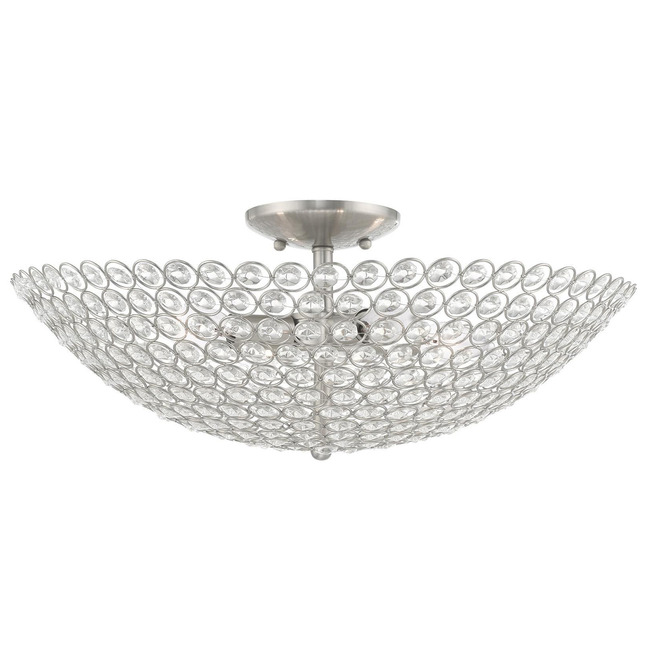 Cassandra Semi Flush Ceiling Light by Livex Lighting