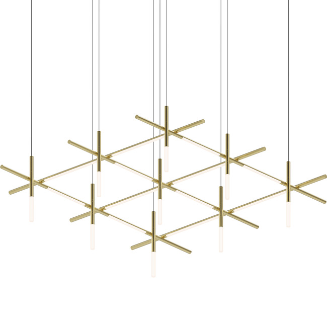 Labyrinth Square Chandelier by SONNEMAN - A Way of Light