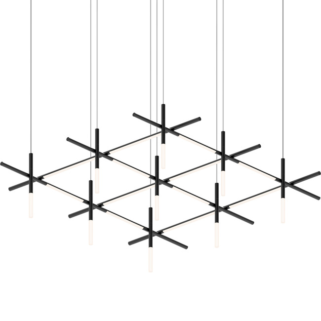 Labyrinth Square Chandelier by SONNEMAN - A Way of Light