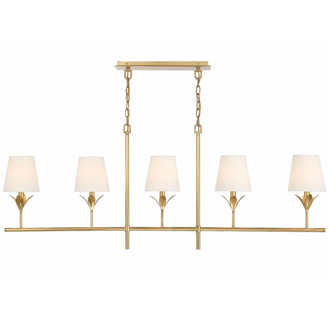 Broche Linear Chandelier by Crystorama